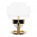 Hairdressing Chair GABBIANO LINZ NQ GOLD white